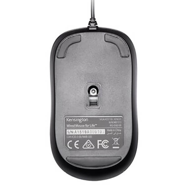 Kensington Three-button Wired ValuMouse (K72110EU) — side view