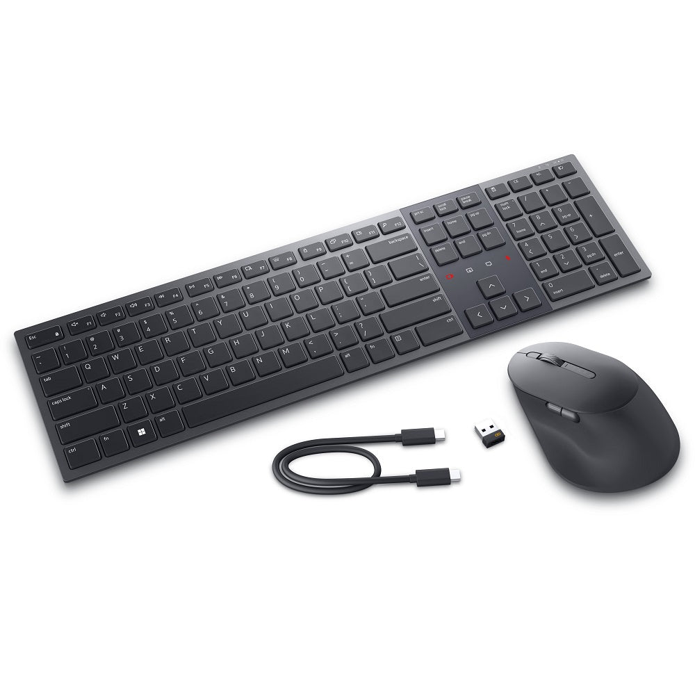 Dell KM900 Premier Collaboration Keyboard and Mouse (580-BBCZ) — side view
