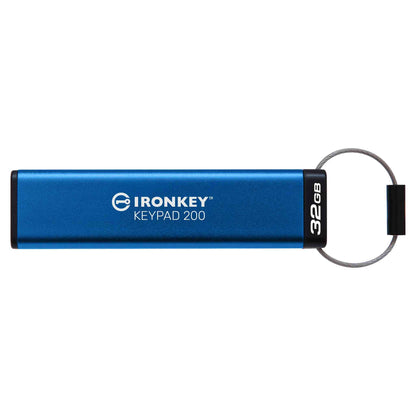 Kingston IronKey Keypad 200 Series 32GB USB Flash Drive (IKKP200/32GB) — front view