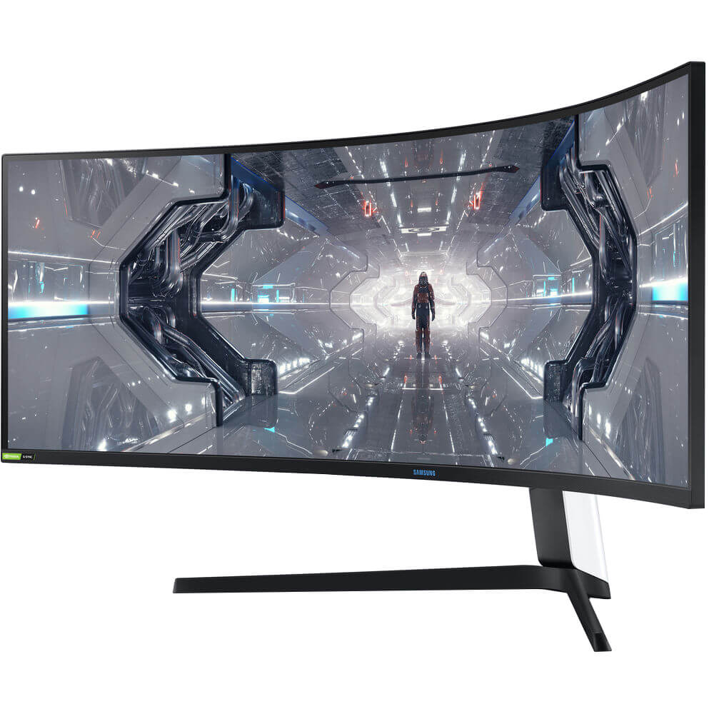 Samsung 49” Odyssey G9 QLED Dual-QHD Gaming Curved Monitor (LC49G95TSS) image 3