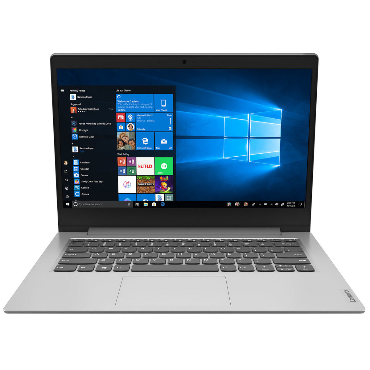 Lenovo IdeaPad 1 14IGL05 Notebook PC – Celeron N4020 / 14.0″ FHD Non-Touch / 4GB RAM / 128GB SSD / Win 10 Home (81VU00BWSA)