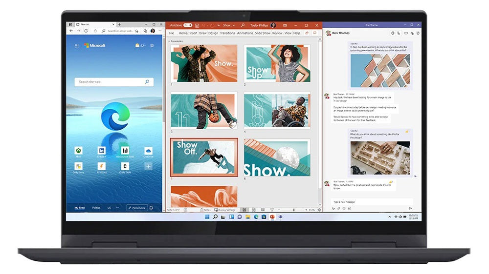 Lenovo Yoga 7 14ITL5 Notebook PC – Core i7-1165G7 / 14.0″ FHD / 16GB RAM / 1TB SSD / Win 11 Home / Slate Grey (82BH00JWSA) — 