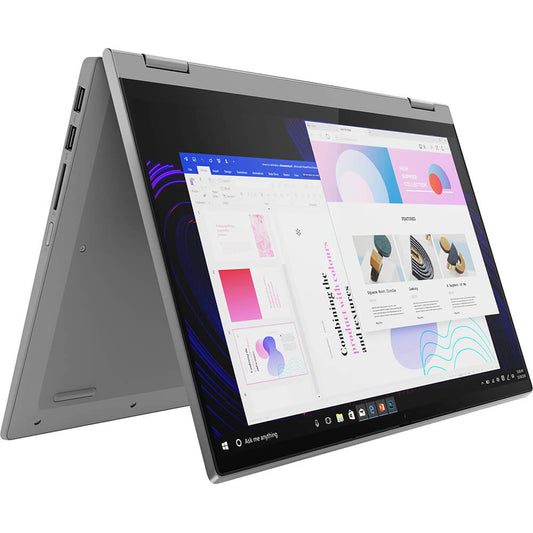 Lenovo IdeaPad Flex 5 14ALC05 Notebook PC – Ryzen 5-5500U / 14.0″ FHD Touch / 8GB RAM / 512GB SSD / Win 11 Home / Platinum Grey (82HU00T8SA) image 1