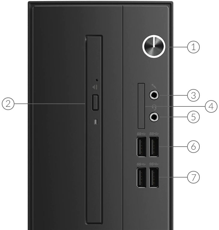 Lenovo V530s-07ICR SFF Desktop PC – Core i5-9400 / 4GB RAM / 1TB HDD / DVD-RW / Win 10 Pro (11BM000JSA) image 2