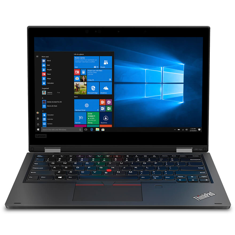 Lenovo ThinkPad L390 Yoga Notebook PC – Core i5-8265U / 13.3″ FHD Touch / 8GB RAM / 256GB SSD / Win 10 Pro (20NT000XZA) — fro