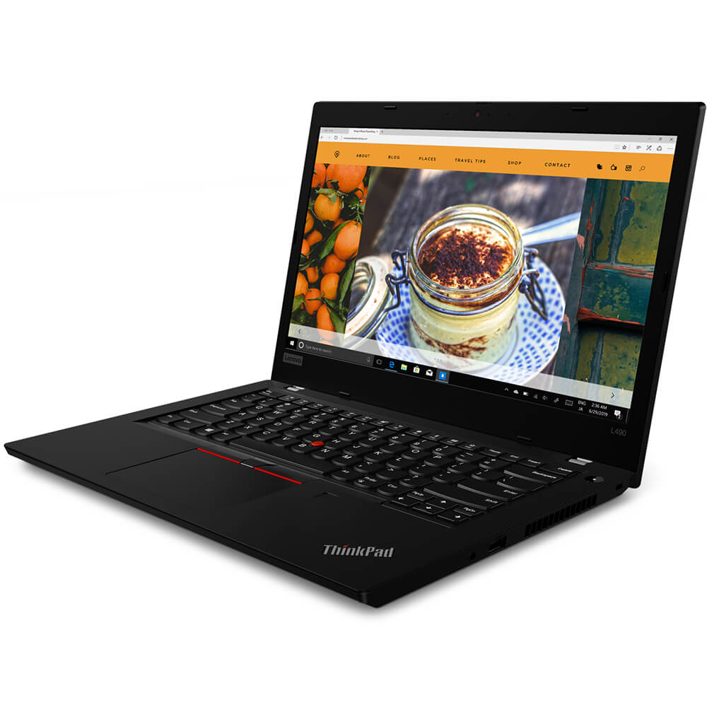 Lenovo ThinkPad L490 Notebook PC – Core i7-8565U / 14″ FHD / 8GB RAM / 512GB SSD / 4G LTE / Win 10 Pro / Black (20Q50001ZA) —
