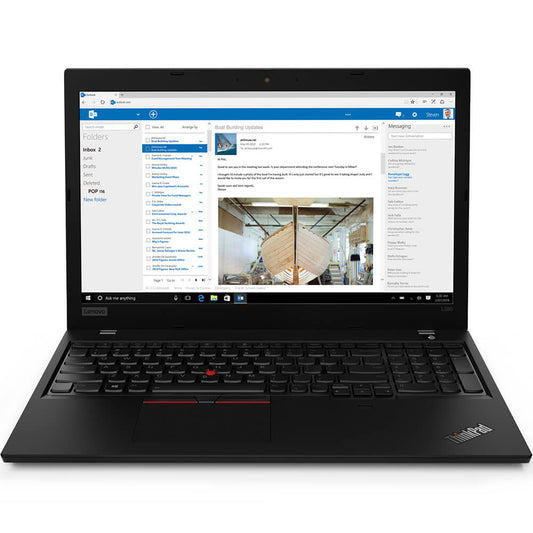 Lenovo ThinkPad L590 Notebook PC – Core i7-8565U / 15.6″ FHD / 8GB RAM / 512GB SSD / 4G LTE / Win 10 Pro / Black (20Q70003ZA) image 1