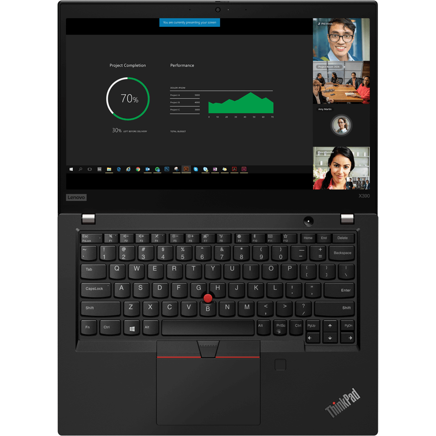Lenovo ThinkPad X390 4G LTE Notebook PC – Core i5-8265U / 13.3″ FHD / 8GB RAM / 512GB SSD / 4G / Win 10 Pro (20Q0003NZA) — si