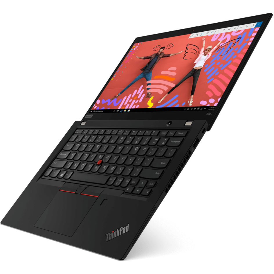 Lenovo ThinkPad X390 Notebook PC – Core i7-8565U / 13.3″ FHD / 8GB RAM / 512GB SSD / 4G / Win 10 Pro (20Q0003MZA) — rear view