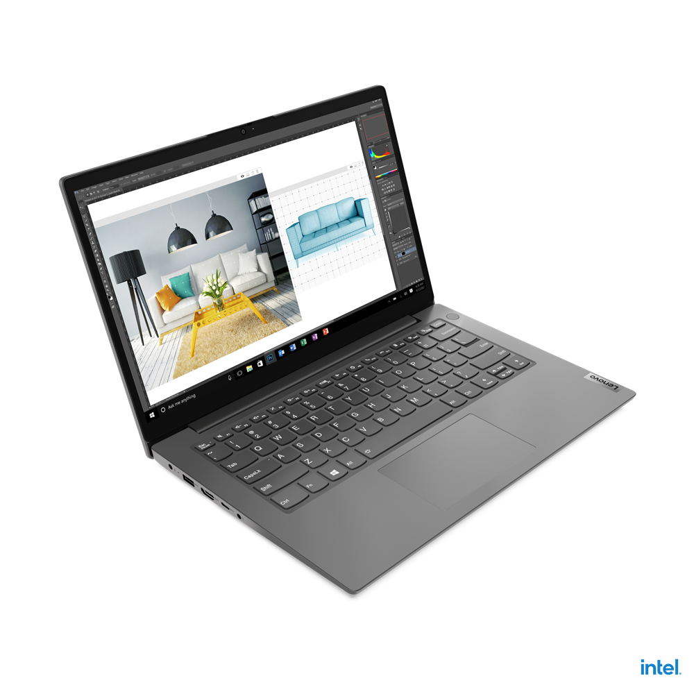 Lenovo V14 G2 ITL Notebook PC – Core i5-1135G7 / 14″ FHD / 4GB RAM / 256GB SSD / Win 10 Pro (82KA000BSA) — front view