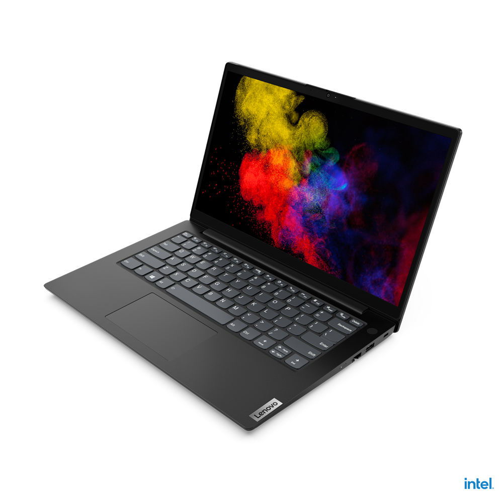 Lenovo V14 G2 ITL Notebook PC – Core i5-1135G7 / 14″ FHD / 4GB RAM / 256GB SSD / Win 10 Pro (82KA000BSA) — side view