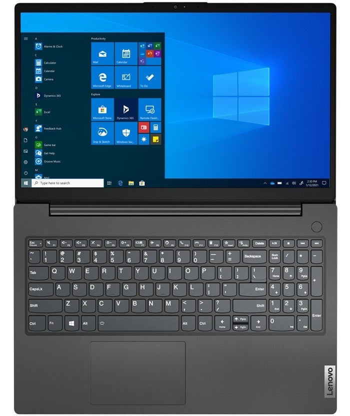 Lenovo V15 G2 ITL Notebook PC – Core i3-1115G4 / 15.6″ FHD / 4GB RAM / 256GB SSD / Win 10 Pro (82KB006XSA) — side view