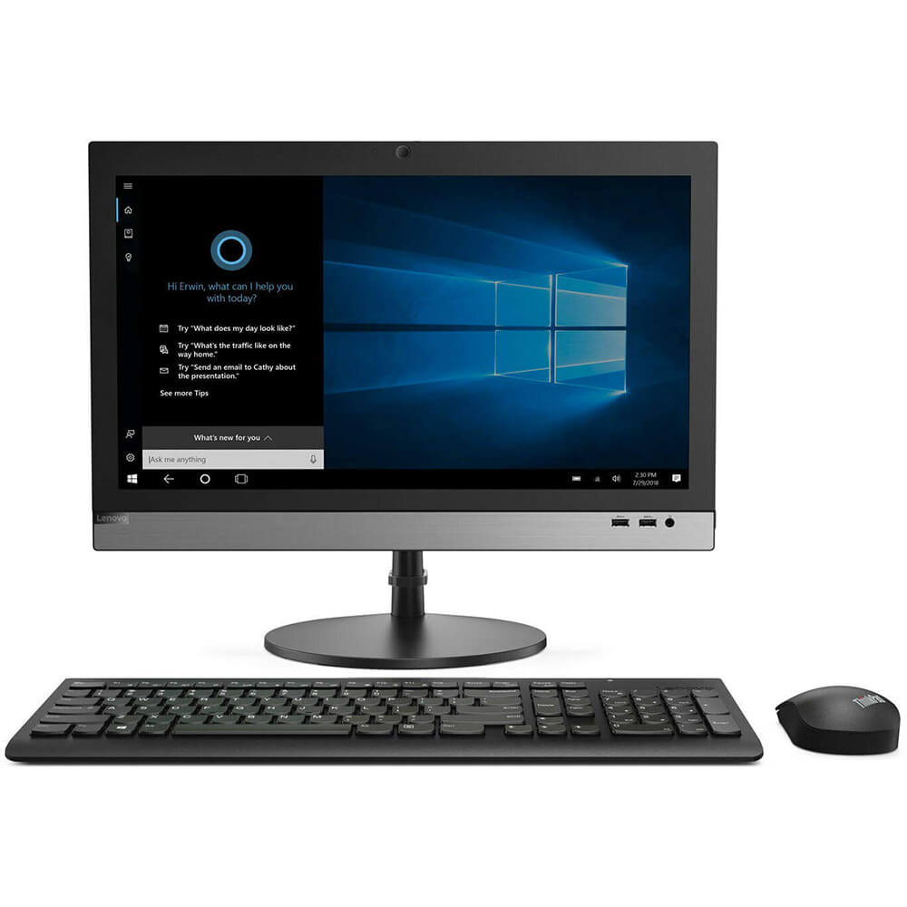 Lenovo V330-20ICB All-in-One Desktop PC – Core i3-9100 / 19.5-inch HD+ / 4GB RAM / 1TB HDD / Win 10 Pro (10UK00GTSA) image 1