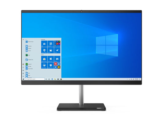 Lenovo V50a-24IMB All-in-One Desktop PC – Core i7-10700T / 23.8″ FHD Touch / 8GB RAM / 512GB SSD / Win 10 Pro (11FJ000HSA) image 1