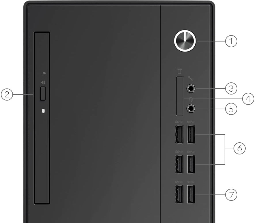 Lenovo V530-15ICB Tower Desktop PC – Core i7-9700 / 8GB RAM / 1TB HDD / DVD-RW / Win 10 Pro (11BH001VSA) image 5