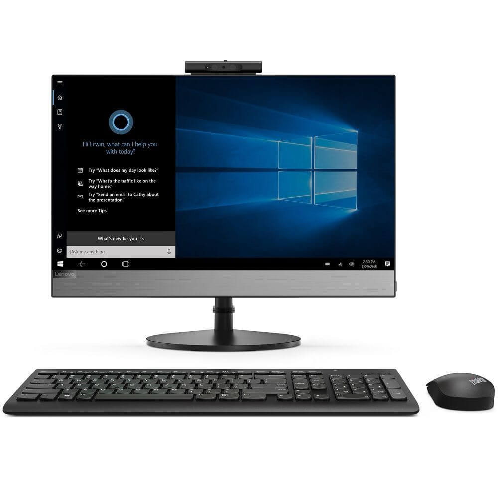 Lenovo V530-24ICB All-in-One Desktop PC – Core i5-9400T / 4GB RAM / 1TB HDD / 23.8″ FHD / Win 10 Pro (10UW00BWSA) image 1