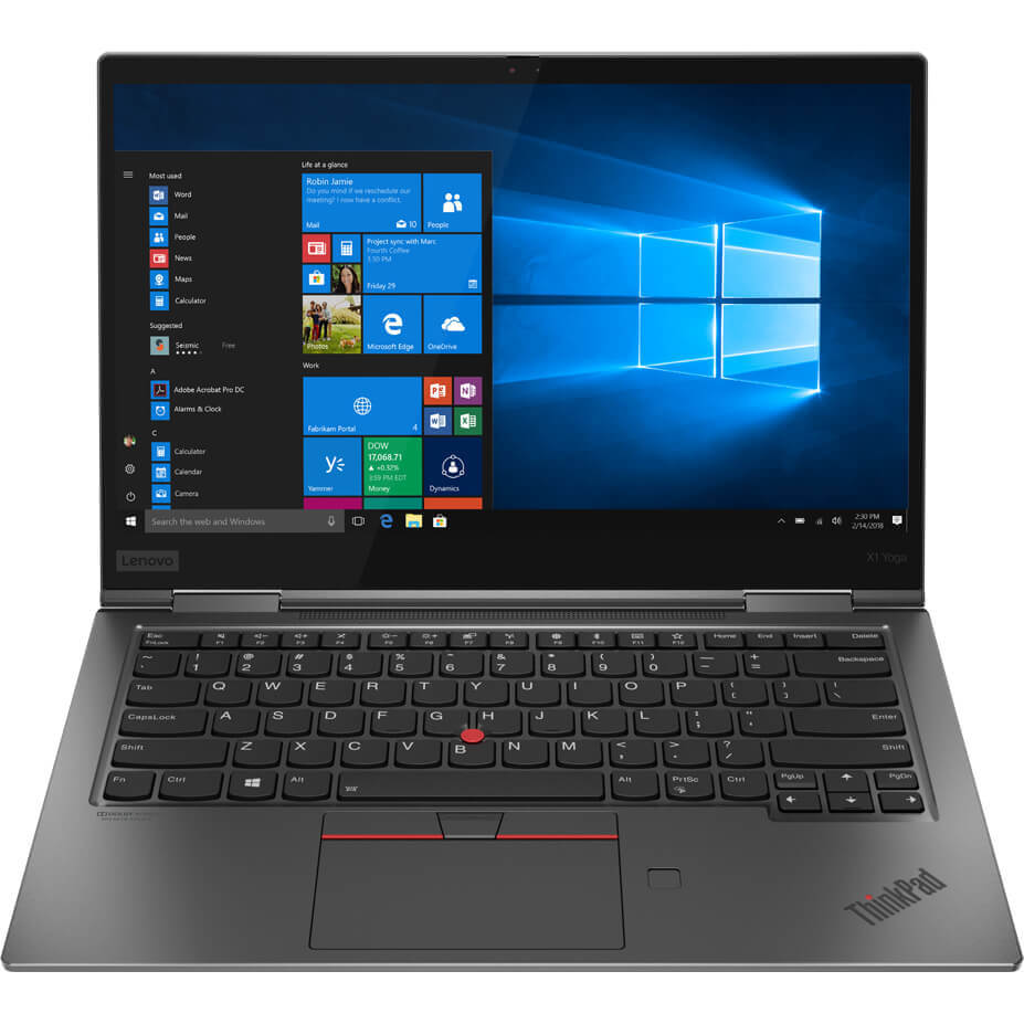 Lenovo ThinkPad X1 Yoga Gen 5 Notebook PC – Core i7-10510U / 14″ FHD Multi-Touch / 16GB RAM / 512GB SSD / Win 10 Pro (20UB004