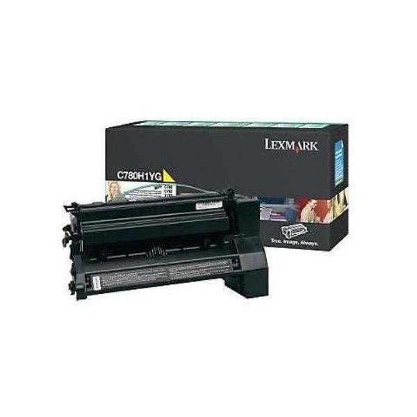 Lexmark C780H1YG Return Program Yellow Laser Toner Cartridge (C780H1YG) image 1