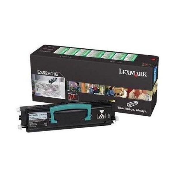 Lexmark E352H11E High Yield Return Program Black Laser Toner Cartridge (E352H11E) image 1
