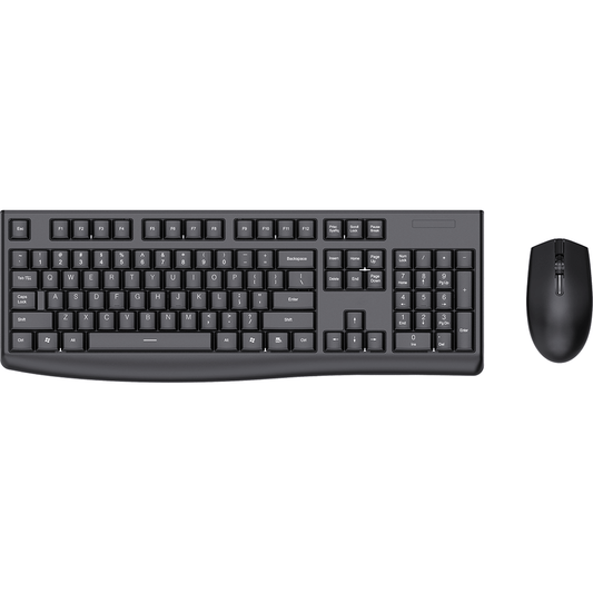 LEKKERMOTION KM220 Wireless Multimedia Desktop Combo – Black (LM-KM220) image 1