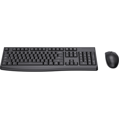 LEKKERMOTION KM220 Wireless Multimedia Desktop Combo – Black (LM-KM220) — front view
