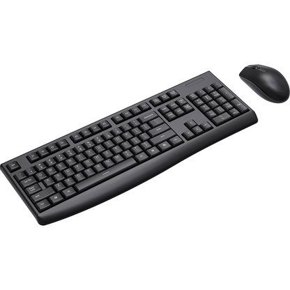 LEKKERMOTION KM220 Wireless Multimedia Desktop Combo – Black (LM-KM220) — side view
