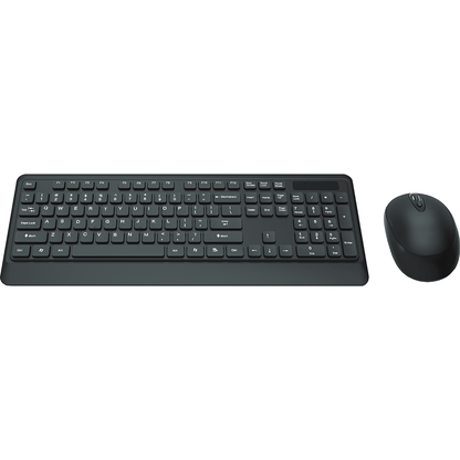 LEKKERMOTION KM250 Premium Wireless Multimedia Desktop Combo – Black (LM-KM250) — front view