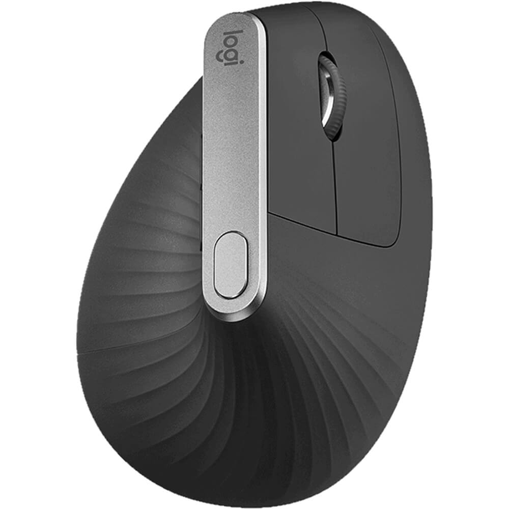 Logitech MX Vertical Advanced Ergonomic Mouse – Graphite (910-005448) — front view