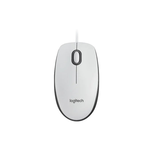 Logitech M100 Wired Mouse – White (910-005004) image 1