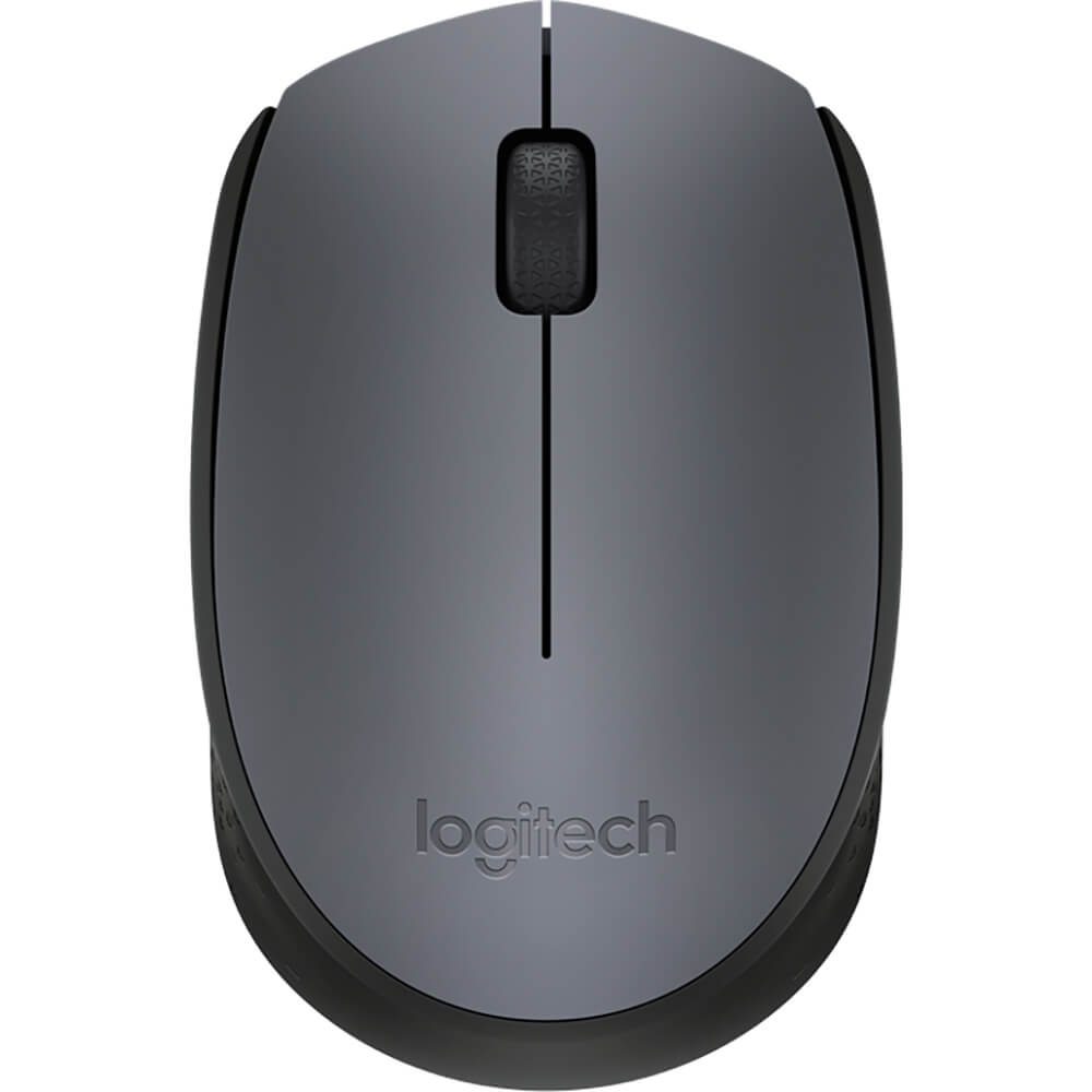 Logitech M170 Wireless Mouse – Grey (910-004642) — side view