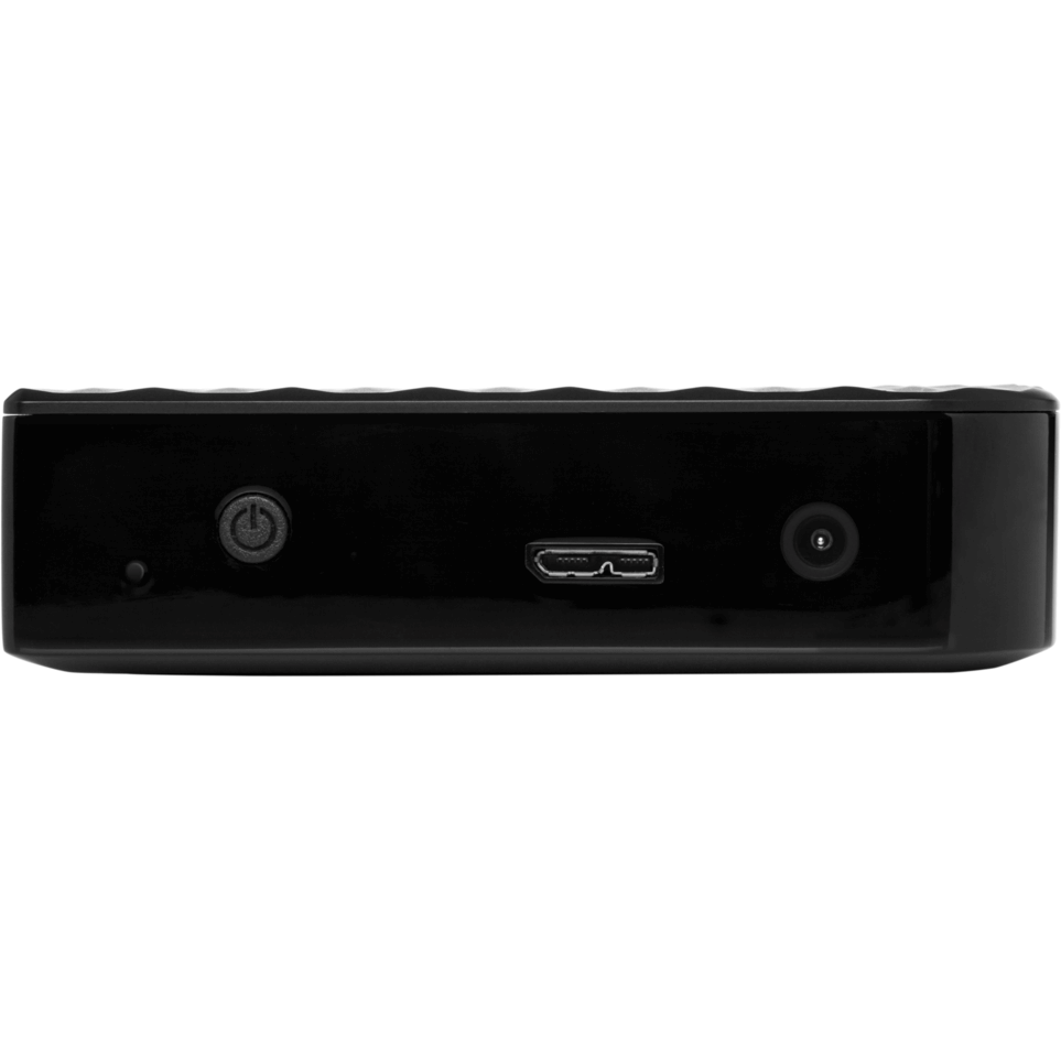 Verbatim 3.5″ 4TB Store ‘N Save USB 3.0 Hard Drive – Black (M47685) — rear view
