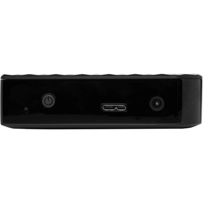 Verbatim 3.5″ 4TB Store ‘N Save USB 3.0 Hard Drive – Black (M47685) — rear view