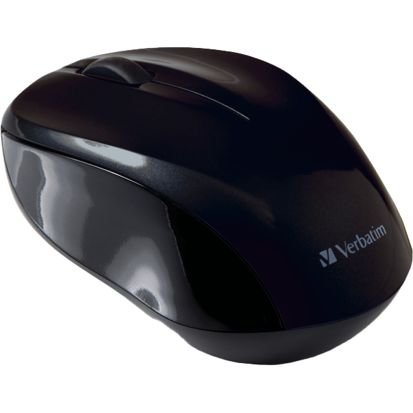 Verbatim Go Nano Wireless Mouse – Black (M49042) — front view