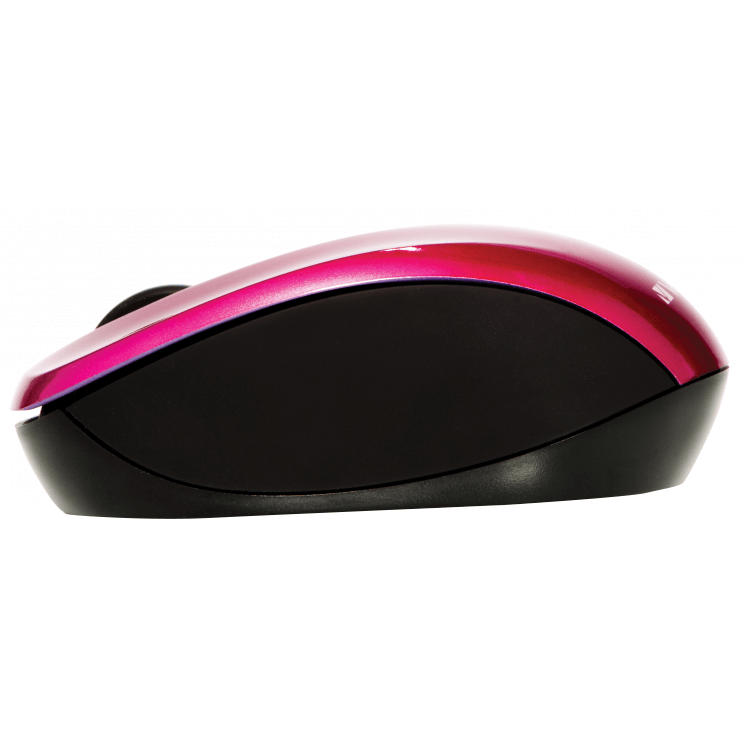 Verbatim Go Nano Wireless Mouse – Hot Pink (M49043) — side view