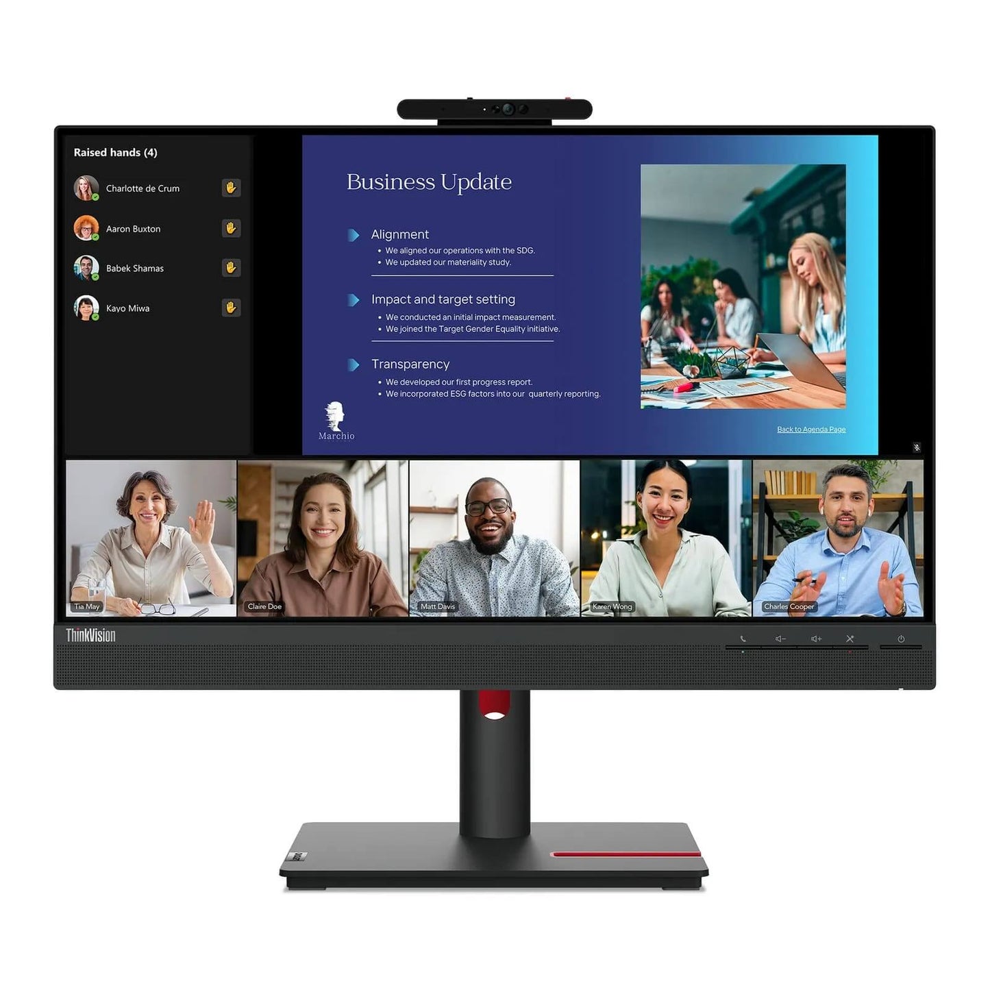Lenovo ThinkVision T24v-30 23.8″ Full HD Monitor (63D8MAT3SA)