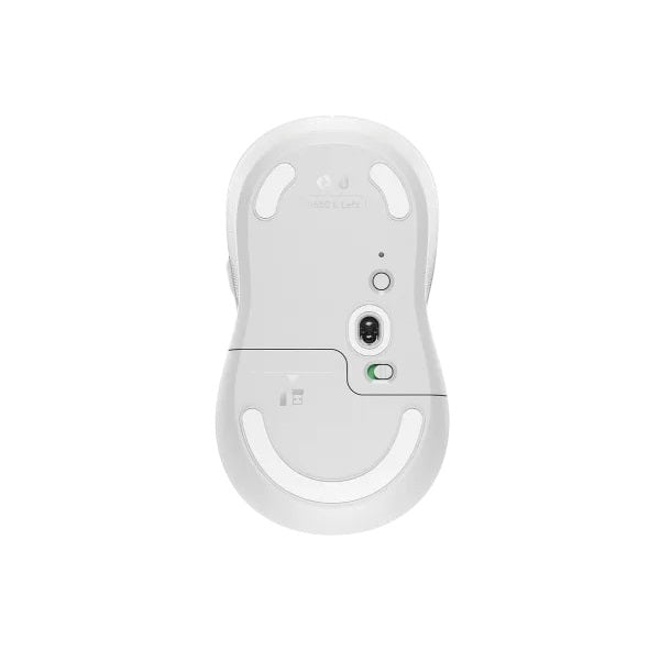Logitech Signature M650 Wireless White Mouse (910-006255) — side view