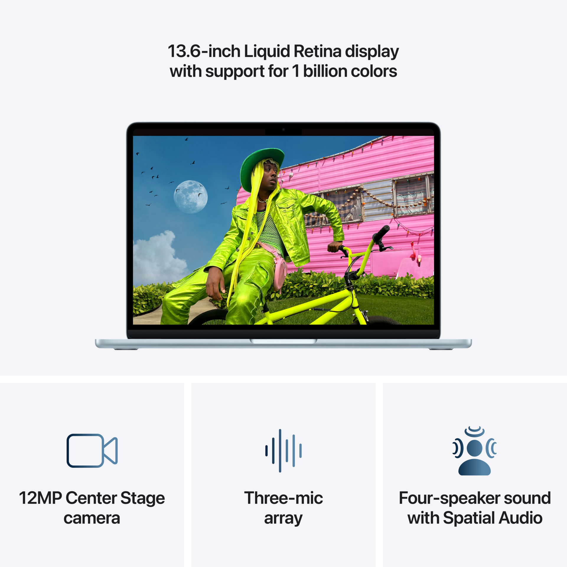 Apple MacBook Air 13 M5 10 Core CPU 8 Core GPU 16GB 512GB SSD Sky Blue laptop image 4