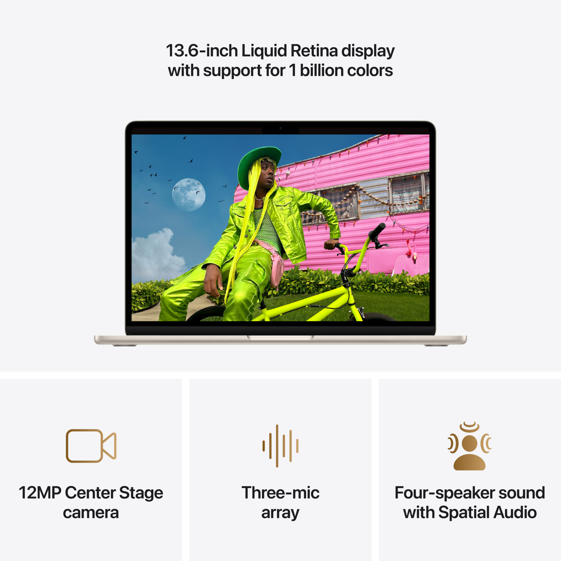 Apple MacBook Air 13 M5 10 Core CPU 8 Core GPU 16GB 512GB SSD Starlight laptop image 4