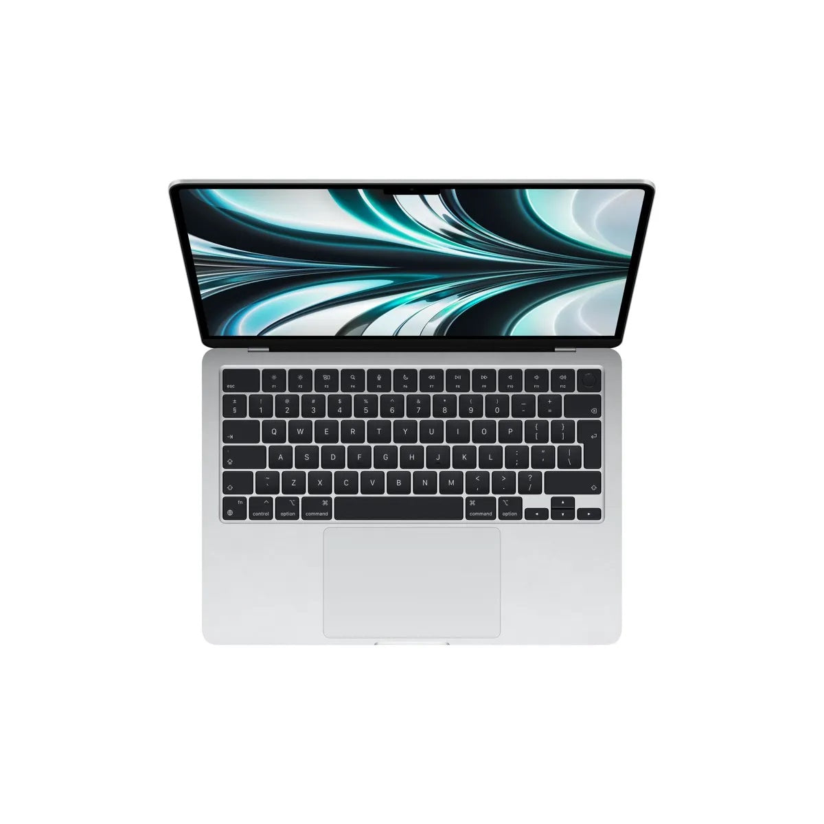 Apple MacBook Air 13″ Notebook PC – Apple M2 Chip / 13.6″ WQXGA+ / 8GB RAM / 512GB SSD / Silver (MLY03ZE/A) — front view