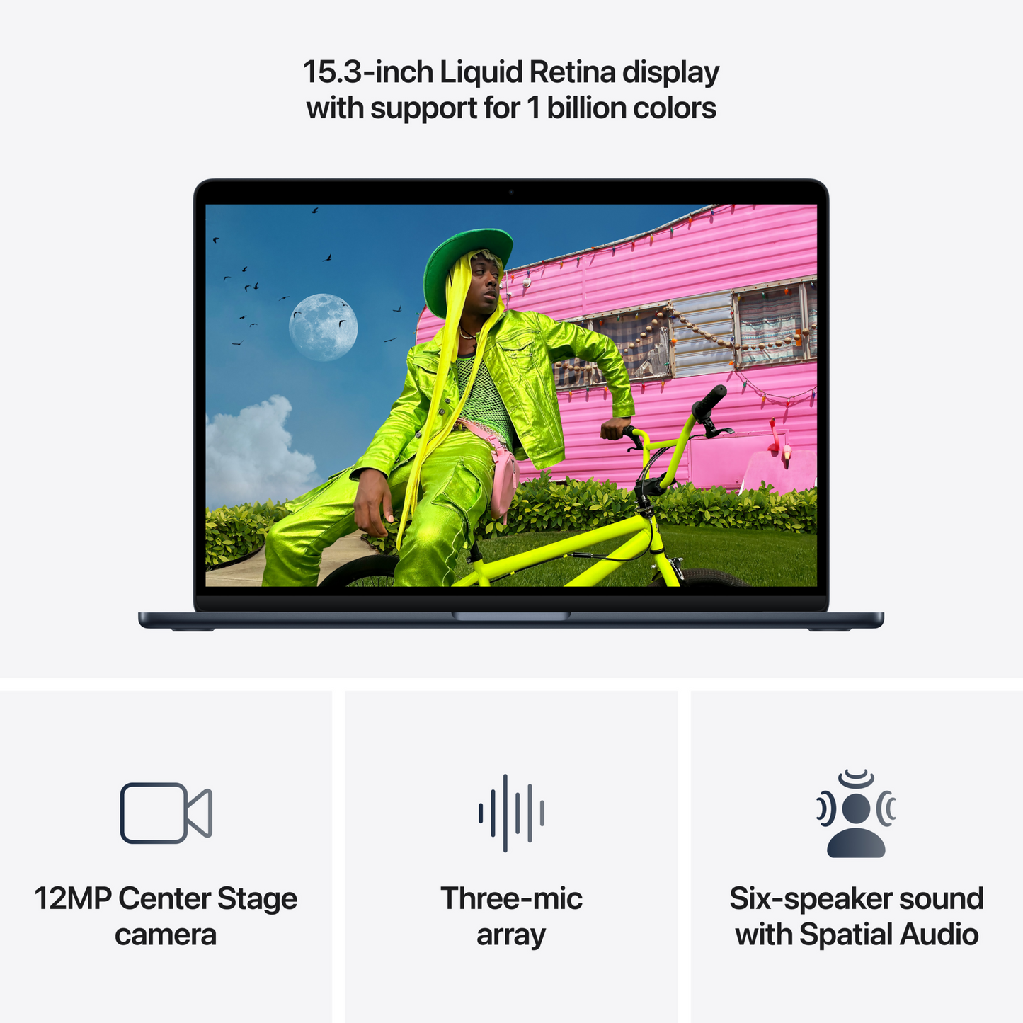 Apple MacBook Air 15 M5 10 Core CPU 10 Core GPU 16GB 1TB SSD Midnight laptop image 4