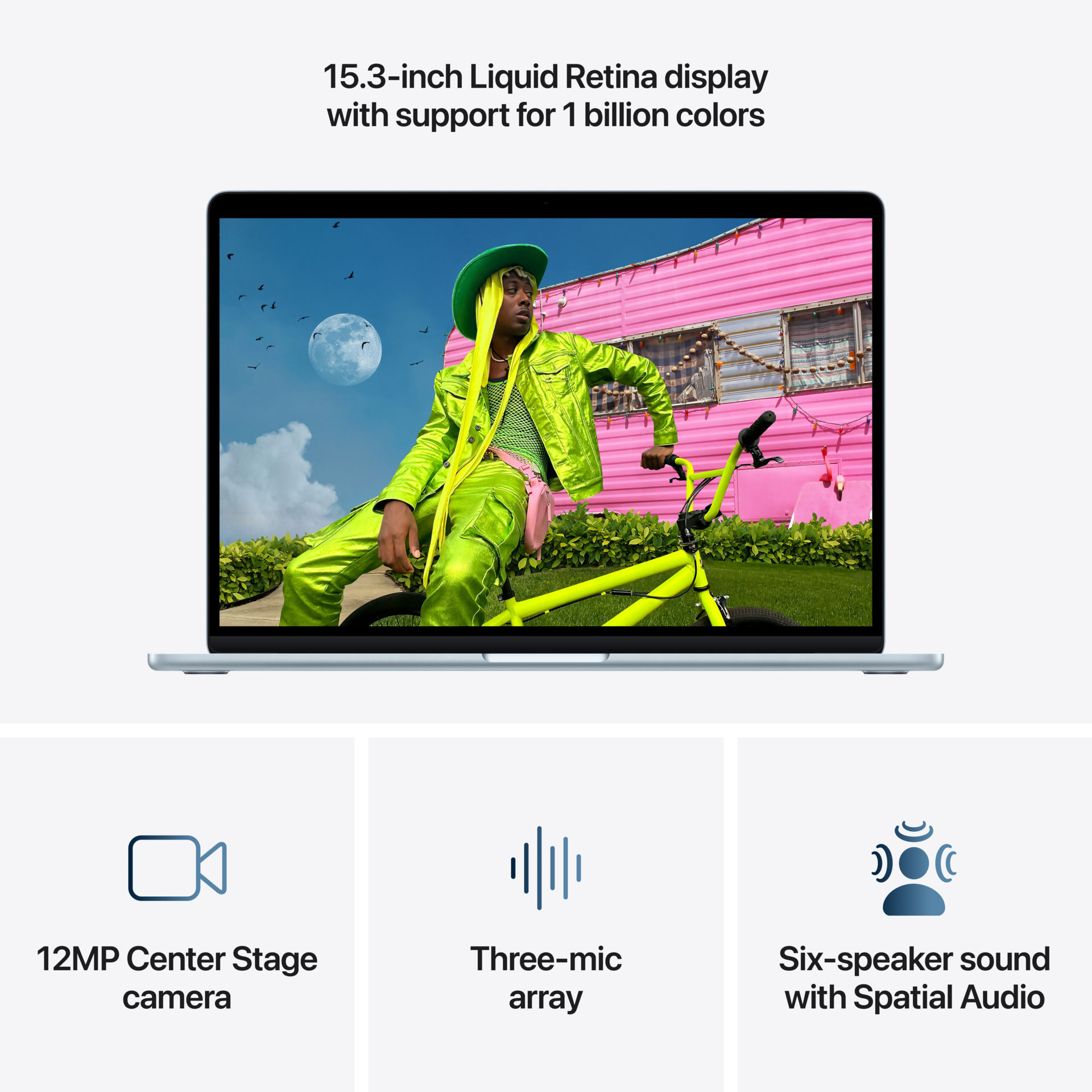 Apple MacBook Air 15 M5 10 Core CPU 10 Core GPU 24GB 1TB SSD Sky Blue laptop image 4