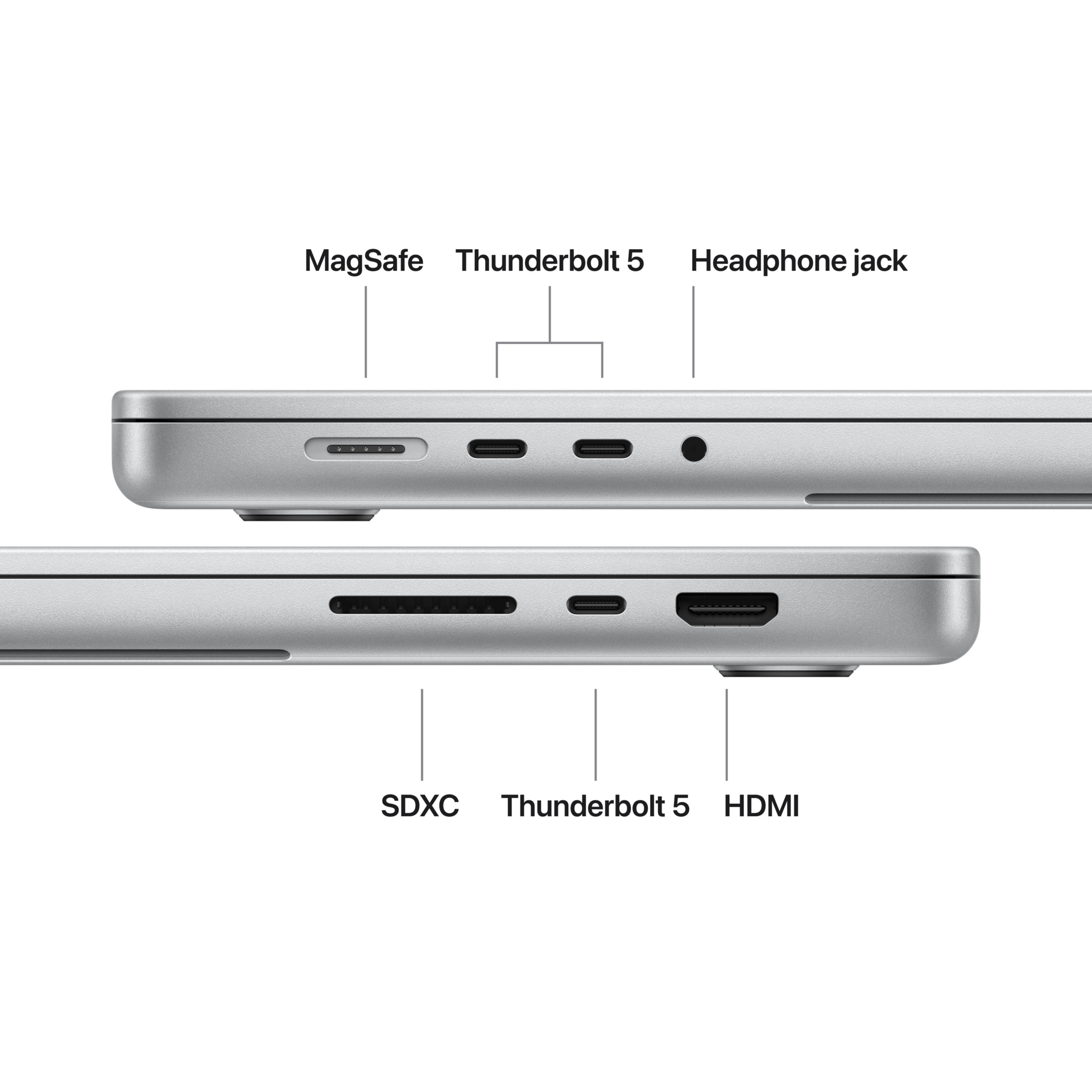 Apple MacBook Pro 16 M5 Pro 18 Core CPU 20 Core GPU 48GB 1TB SSD Silver laptop image 3