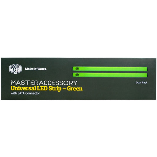 Cooler Master Universal Magnetic LED Light Strips – Green image 1