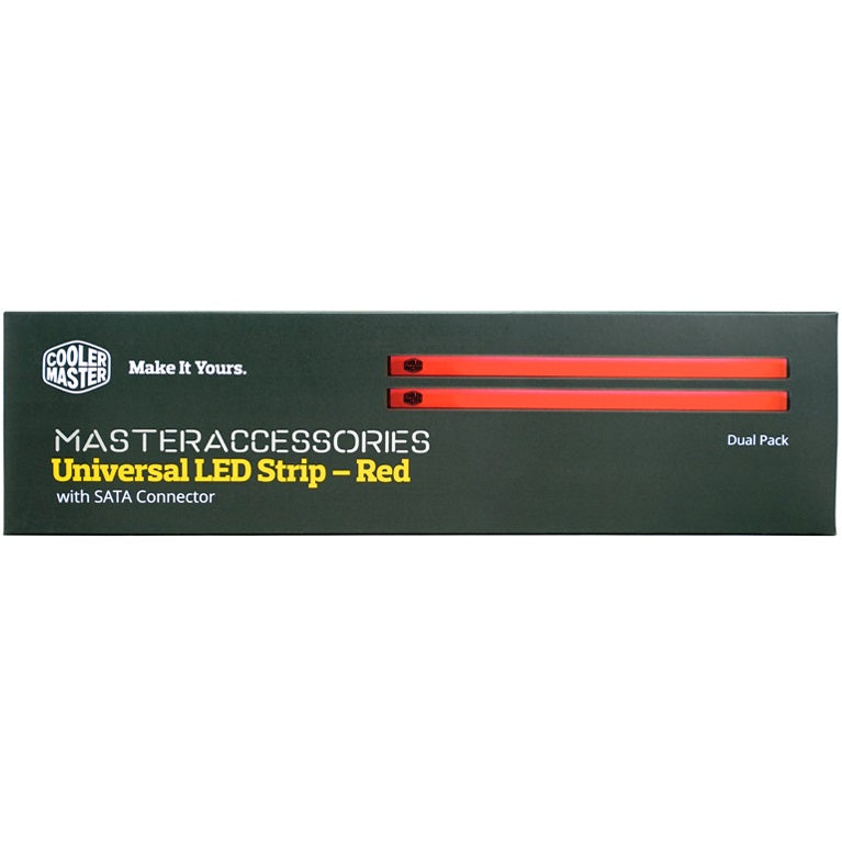Cooler Master Universal Magnetic LED Light Strips – Red image 1