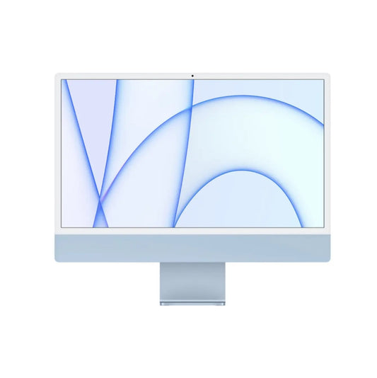 Apple iMac Desktop PC – Apple M1 Chip with 8-Core / 24″ 4.5K Retina / 8GB RAM / 256GB SSD / 8-Core Graphics / Blue (MGPK3SO/A) image 1