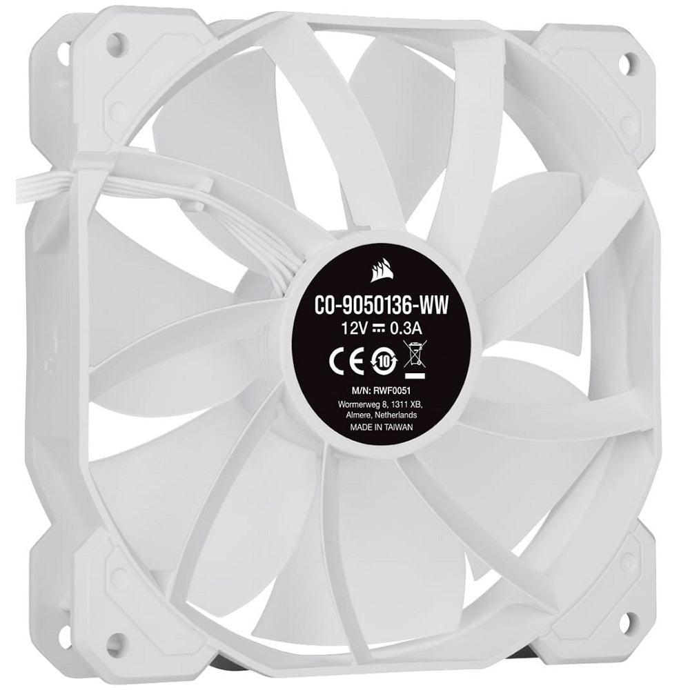Corsair iCUE SP120 RGB ELITE Performance 120mm White PWM Fan (CO-9050137-WW) image 2