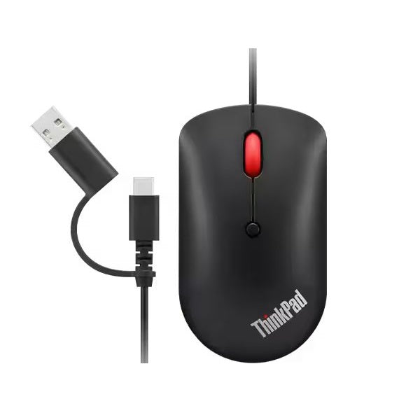 Lenovo ThinkPad USB-C Wired Compact Mouse (4Y51D20850) — front view
