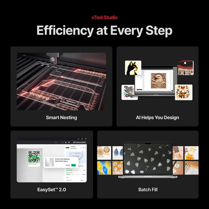 xTool P3 80W Desktop CO2 Laser Cutter — detail view