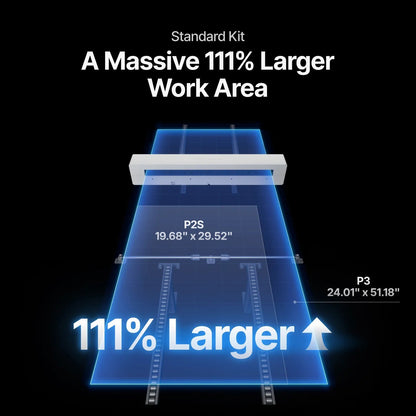 xTool P3 Automatic Conveyor Feeder — in use