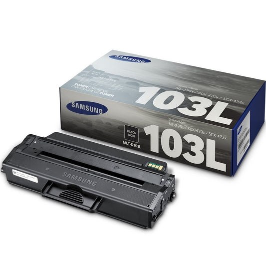 Genuine Samsung MLT-D103L High Capacity Black Laser Toner Cartridge (SU725A) image 1